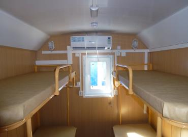 Жилой вагон-дом повышенной комфортности с печным отоплением