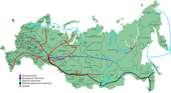 Карта основных маршрутов доставки вагон-домов "Ермак" потребителям